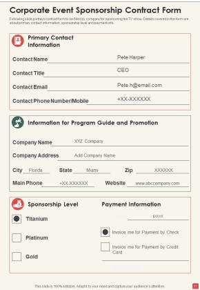 Corporate Event Sponsorship Proposal Example Document Report Doc Pdf Ppt Slide11
