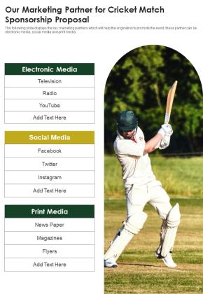 Cricket Match Sponsorship Proposal Example Document Report Doc Pdf Ppt Slide06