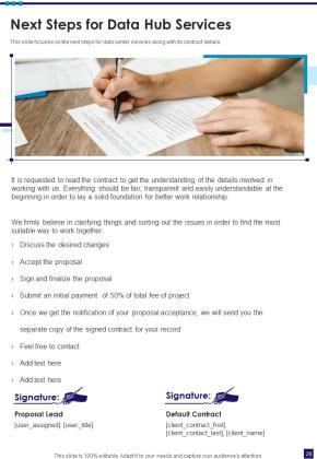 Data Hub Services Proposal Example Document Report Doc Pdf Ppt Slide26