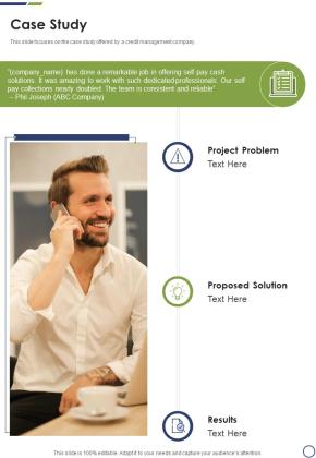 Debt Management Process Research Proposal Case Study One Pager Sample Example Document Slide01