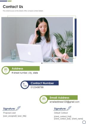 Debt Management Process Research Proposal Contact Us One Pager Sample Example Document Slide01