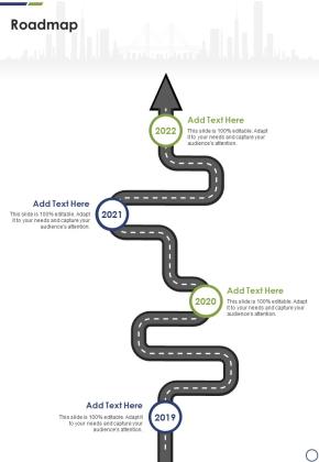 Debt Management Process Research Proposal Roadmap One Pager Sample Example Document Slide01
