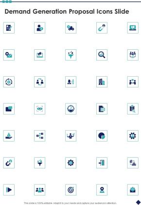 Demand Generation Proposal Icons Slide One Pager Sample Example Document Slide01