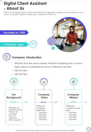 Digital Client Assistant Proposal Example Document Report Doc Pdf Ppt Slide09