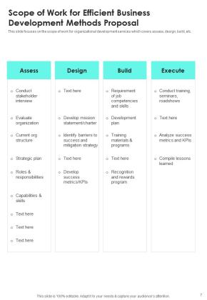 Efficient Business Development Methods Proposal Example Document Report Doc Pdf Ppt Slide07