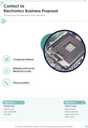 Electronics Business Proposal Example Document Report Doc Pdf Ppt Slide27
