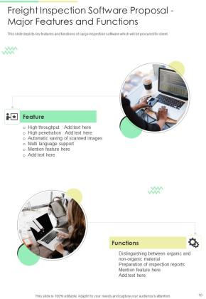 Freight Inspection Software Proposal Example Document Report Doc Pdf Ppt Slide10