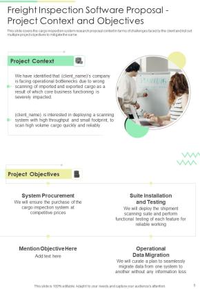 Freight Inspection Software Proposal Example Document Report Doc Pdf Ppt Slide05