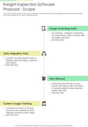 Freight Inspection Software Proposal Example Document Report Doc Pdf Ppt Slide08