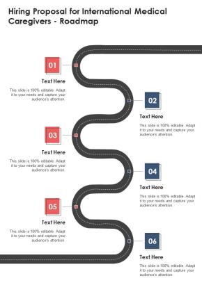 Hiring Proposal For International Medical Caregivers Roadmap One Pager Sample Example Document Slide01