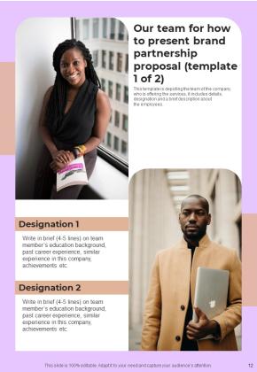 How To Present Brand Partnership Proposal Example Document Report Doc Pdf Ppt Slide12
