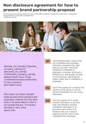How To Present Brand Partnership Proposal Example Document Report Doc Pdf Ppt Slide16