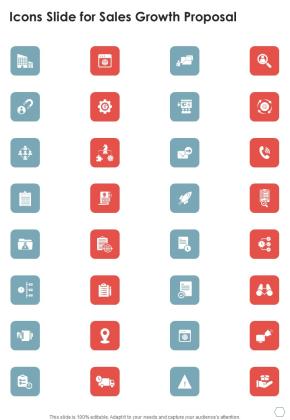 Icons Slide For Sales Growth Proposal One Pager Sample Example Document Slide01