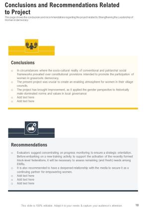 Illustration Of Yearly Program Assessment Report One Pager Documents Slide18