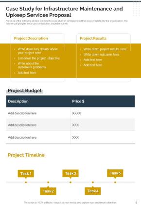 Infrastructure Maintenance And Upkeep Services Proposal Example Document Report Doc Pdf Ppt Slide09