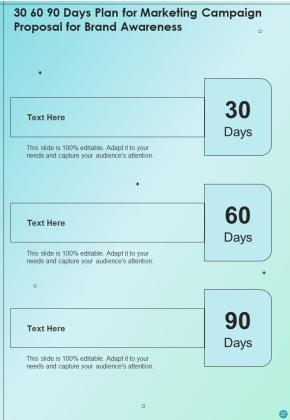 Marketing Campaign Proposal For Brand Awareness Example Document Report Doc Pdf Ppt Slide22