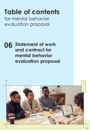 Mental Behavior Evaluation Proposal Example Document Report Doc Pdf Ppt Slide20