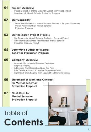 Mental Behavior Evaluation Proposal Example Document Report Doc Pdf Ppt Slide03