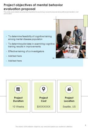 Mental Behavior Evaluation Proposal Example Document Report Doc Pdf Ppt Slide06