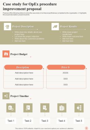 Opex Procedure Improvement Proposal Example Document Report Doc Pdf Ppt Example Document Report Doc Pdf Ppt Slide09