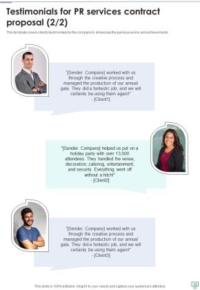 PR Services Contract Proposal Example Document Report Doc Pdf Ppt Slide16