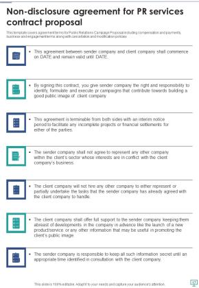 PR Services Contract Proposal Example Document Report Doc Pdf Ppt Slide17