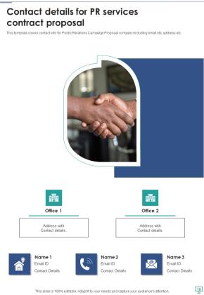 PR Services Contract Proposal Example Document Report Doc Pdf Ppt Slide19
