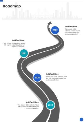 Product Inauguration Occasion Proposal Roadmap One Pager Sample Example Document Slide01