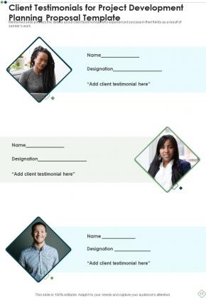 Project Development Planning Proposal Template Example Document Report ...
