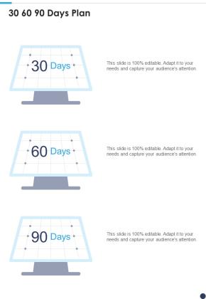 Project Proposal For Solar Panel Sales 30 60 90 Days Plan One Pager Sample Example Document Slide01