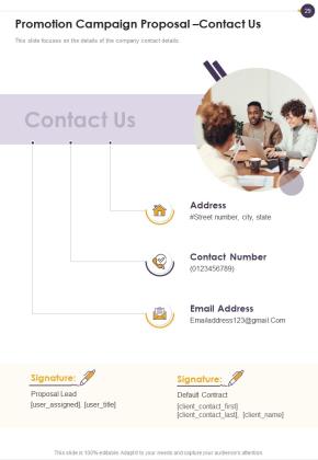 Promotion Campaign Proposal Example Document Report Doc Pdf Ppt Slide29