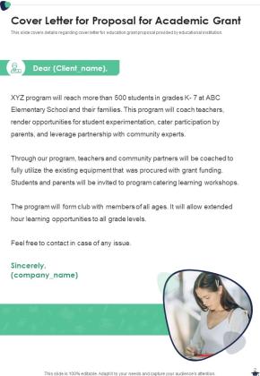 Proposal For Academic Grant Example Document Report Doc Pdf Ppt Slide02
