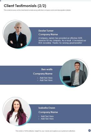Proposal For B2B Services Example Document Report Doc Pdf Ppt Slide21