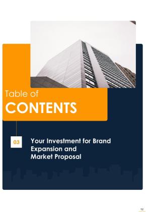 Proposal For Brand Expansion And Marketing Example Document Report Doc Pdf Ppt Slide12
