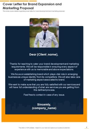 Proposal For Brand Expansion And Marketing Example Document Report Doc Pdf Ppt Slide02
