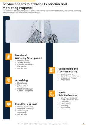 Proposal For Brand Expansion And Marketing Example Document Report Doc Pdf Ppt Slide09