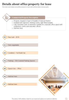 Proposal For Business Space Rental Example Document Report Doc Pdf Ppt Slide07