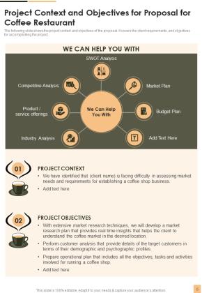 Proposal For Coffee Restaurant Example Document Report Doc Pdf Ppt Slide05