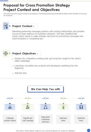 Proposal For Cross Promotion Strategy Example Document Report Doc Pdf Ppt Slide05