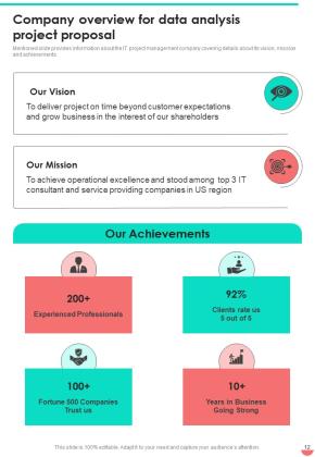 Proposal For Data Analysis Project Example Document Report Doc Pdf Ppt Slide12