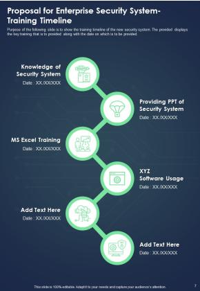 Proposal For Enterprise Security System Example Document Report Doc Pdf Ppt Slide07