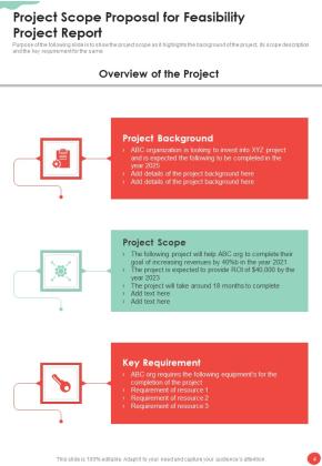 Proposal For Feasibility Project Report Example Document Report Doc Pdf Ppt Slide04