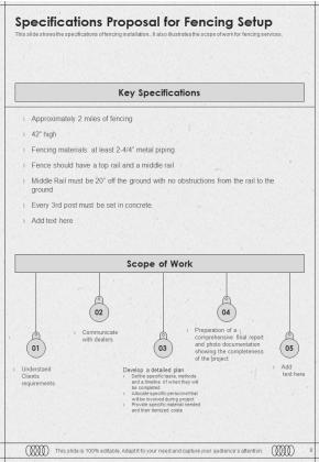 Proposal For Fencing Setup Example Document Report Doc Pdf Ppt Slide08