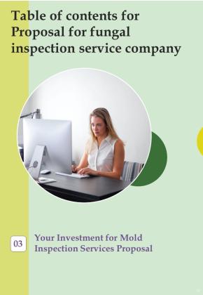 Proposal For Fungal Inspection Service Company Example Document Report Doc Pdf Ppt Slide11