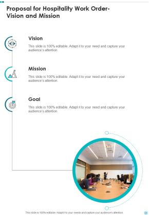 Proposal For Hospitality Work Order Example Document Report Doc Pdf Ppt Slide31