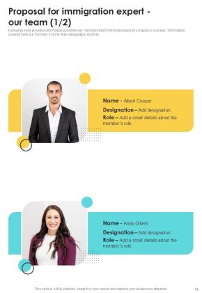 Proposal For Immigration Expert Example Document Report Doc Pdf Ppt Slide14