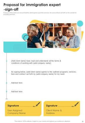 Proposal For Immigration Expert Example Document Report Doc Pdf Ppt Slide20