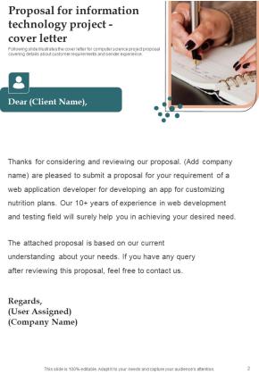 Proposal For Information Technology Project Example Document Report Doc Pdf Ppt Slide02