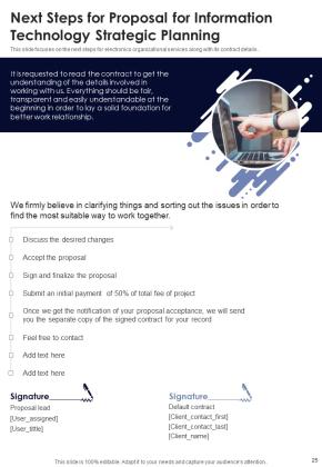 Proposal For Information Technology Strategic Planning Example Document Report Doc Pdf Ppt Slide25