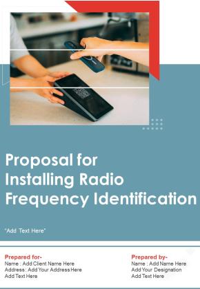 Proposal For Installing Radio Frequency Identification Example Document Report Doc Pdf Ppt Slide01
